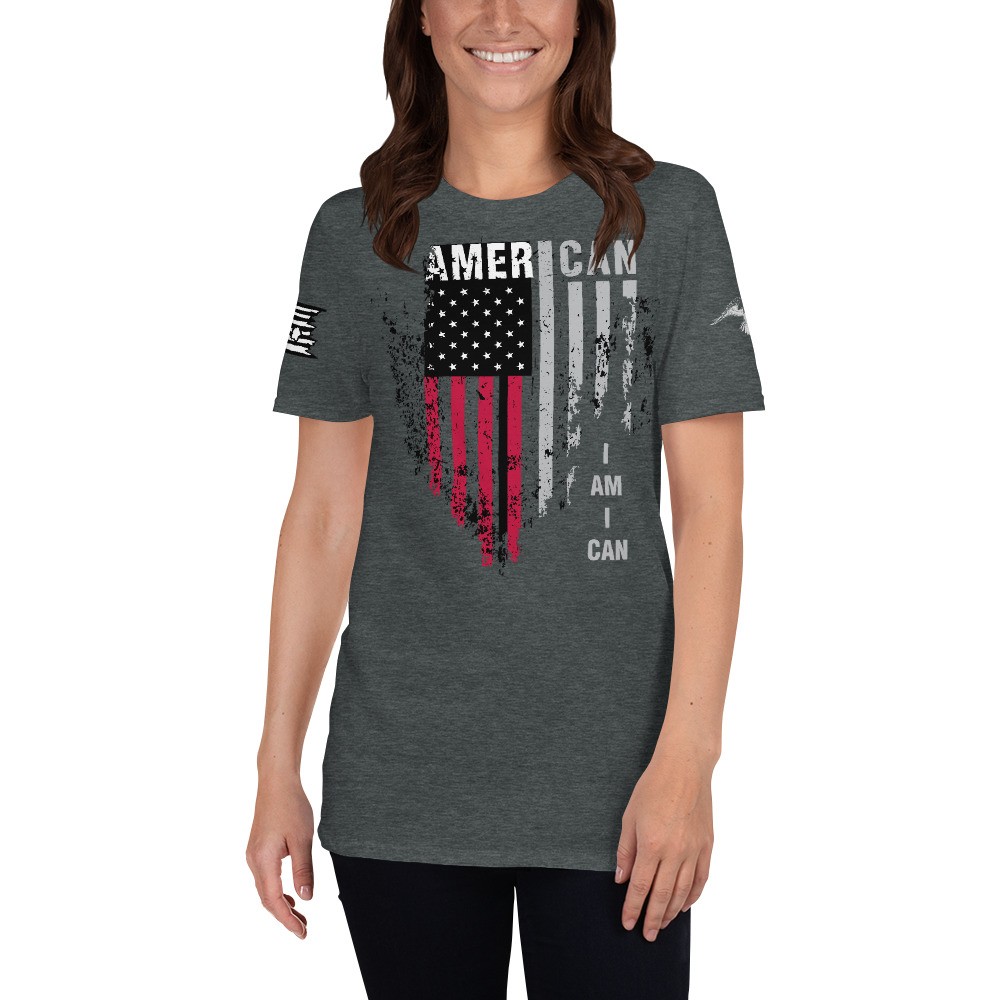 I am AmerICAN I AM I CAN Short-Sleeve Unisex T-Shirt - My Patriot Stuff
