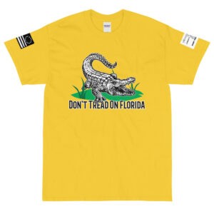 Don't Tread on Florida Gadsden Yellow and white Shirt 